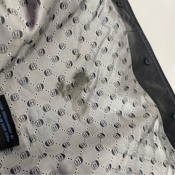 Kenneth Cole Reaction Genuine Quilted Black Leather Jacket Size Small - Picture 15 of 16